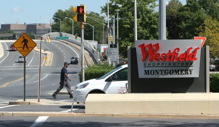 Part of an under-construction parking garage collapsed Thursday at Westfield Montgomery Mall.