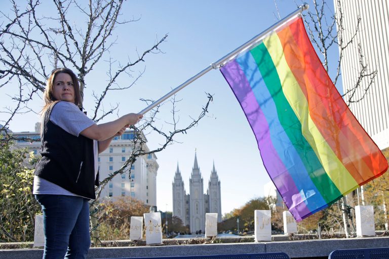 Is there a way to balance the right of the religious to follow their principles with the right of gay people to wed? (AP Photo/Rick Bowmer, File)