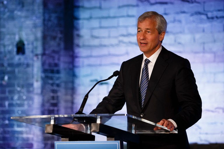 JPMorgan Chase CEO Jamie Dimon will serve a two-year term as chairman of the Business Roundtable starting in January, the business lobbying group announced Wednesday. (Rick Osentoski/Invision for JPMorgan Chase Co./AP Images)