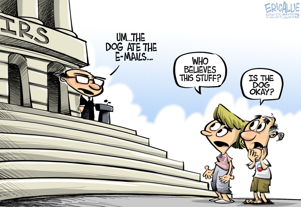 Editorial Cartoon: The dog ate it