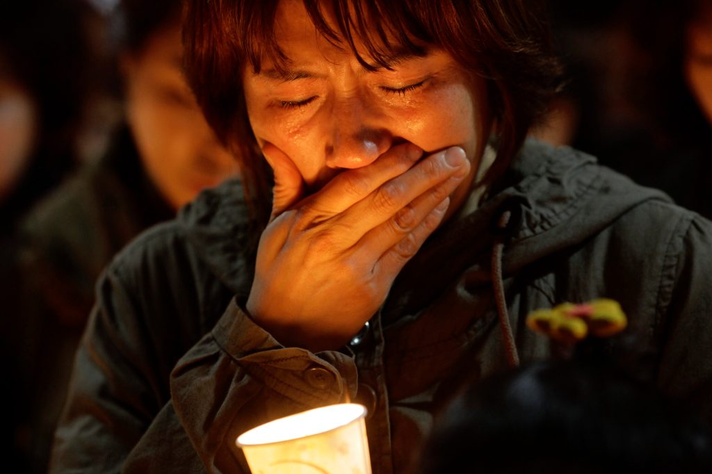Grief in town of students missing in ferry sinking