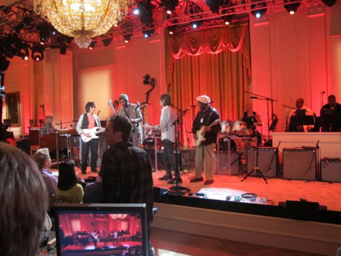 Mick Jagger tours the West Wing