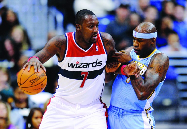 Nick Wass/AP
Washington Wizards forward Andray Blatche missed the last 22 games of the 2011-12 season because of conditioning issues. He has played for the Wizards for seven seasons.