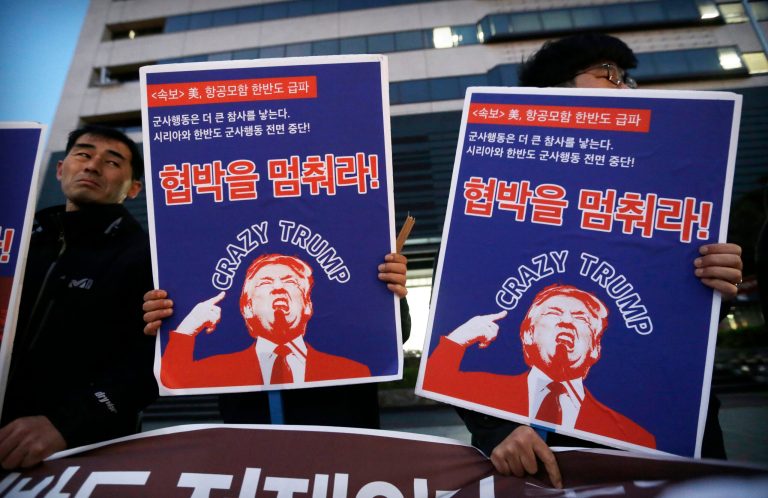 The diametrically opposed styles of President Donald Trump and Secretary of State Rex Tillerson never have been more on display than they recently have been on North Korea, which has been testing its nuclear weapons and missiles a lot lately. (AP Photo/Ahn Young-joon)