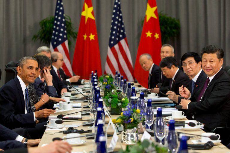 President Barack Obama meets with Chinese President Xi Jinping during the Nuclear Security Summit in Washington on March 31, 2016. (AP Photo/Jacquelyn Martin)