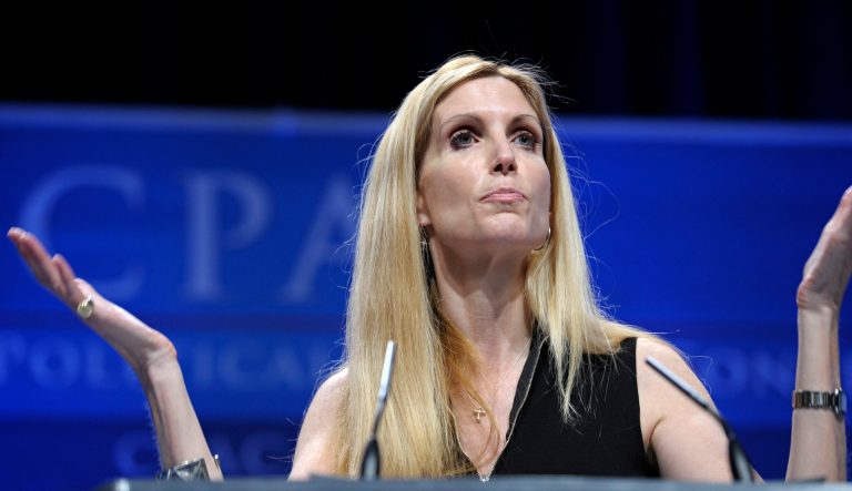 Ann Coulter speaks at the Conservative Political Action Conference (CPAC) in Washington, Saturday, Feb. 12, 2011. (AP Photo/Cliff Owen)