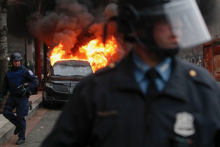 The demonstration, according to one protester, was about 