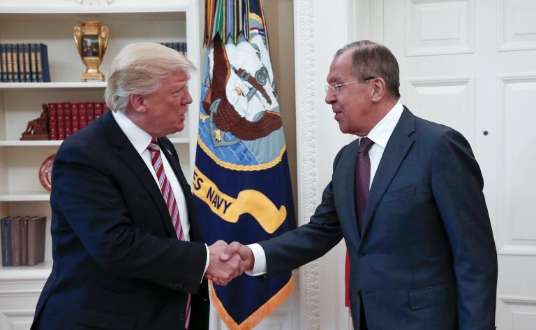 As president, Trump has the legal right to declassify information and reveal classified information to his heart’s content. (Russian Foreign Ministry Photo via AP)