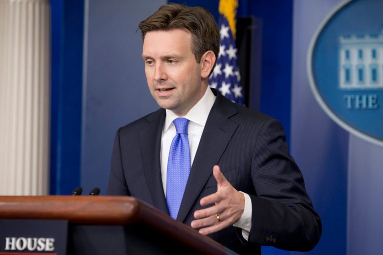 White House principal deputy press secretary Josh Earnest speaks to the media during the daily news briefing at the White House in Washington, Tuesday. (AP/Jacquelyn Martin)