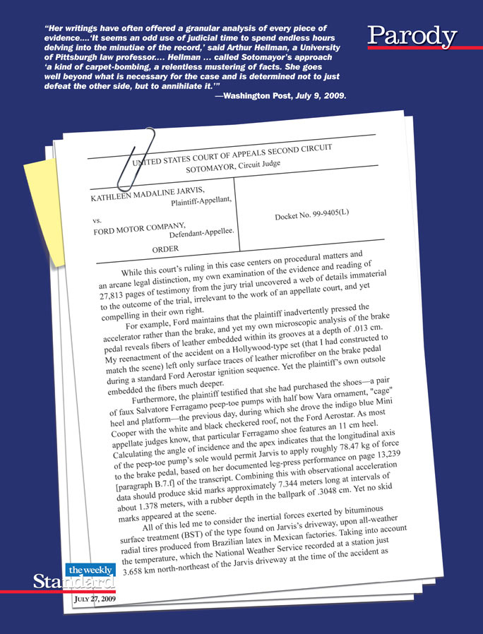 Sotomayor’s granular analysis