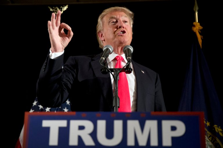 Republican presidential candidate Donald Trump said Wednesday that he'll participate in Saturday's debate, after having skipped one in Iowa. (AP Photo/Matt Rourke)