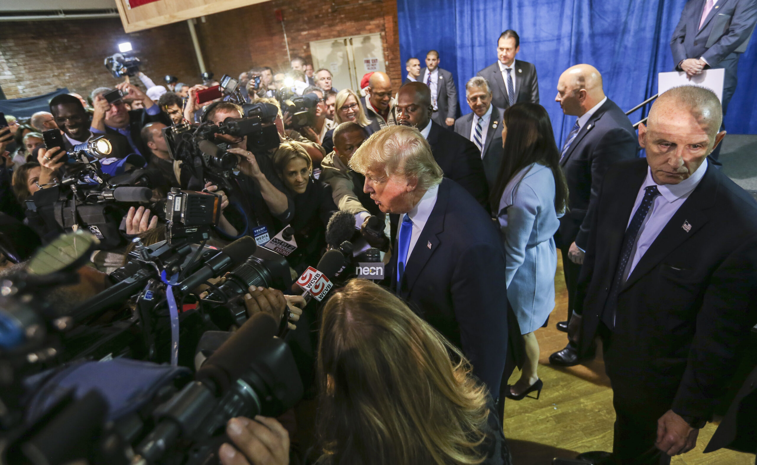 Press now required to have bathroom buddies at Trump rallies