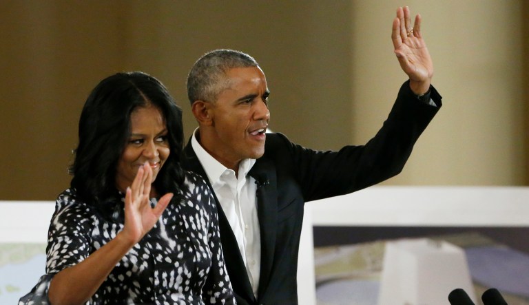 Michelle Obama's first conversation with Richard Branson since her husband's presidency ended was about how liberated she felt after leaving the White House, according to Branson's new autobiography. (AP Photo/Nam Y. Huh)