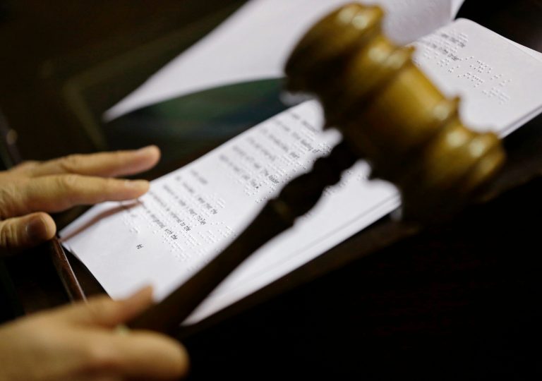Battery maker Limnia was denied a loan from the Energy Department's vehicle technology program because the department said the application didn't meet the agency's specifications and requirements, but the company sued, alleging cronyism. A generic photo of a gavel. (AP Photo/Ted S. Warren)