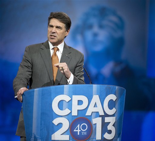 Rick Perry complained Republicans lost the 2012 presidential election because Mitt Romney wasn't conservative. (AP Photo/Manuel Balce Ceneta)