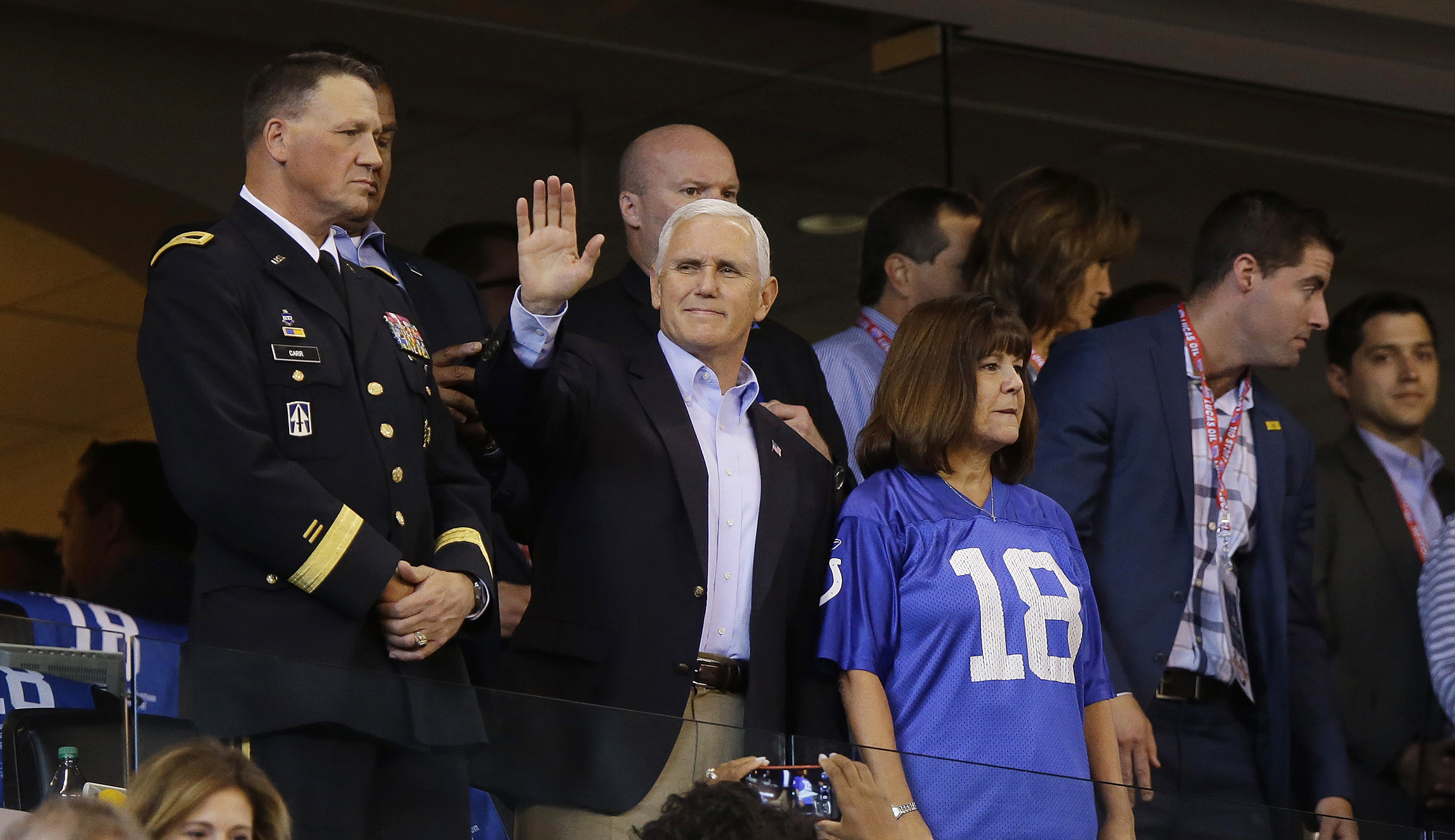 Mike Pence copied Colin Kaepernick and snubbed Peyton Manning on Sunday