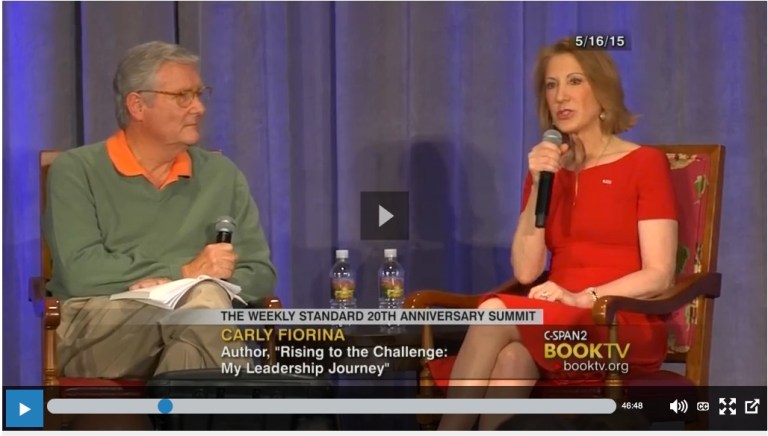 Carly Fiorina Discusses ‘Rising to the Challenge’