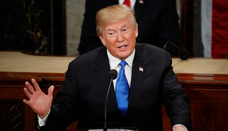 President Trump touted the tax bill that he signed into law in his State of the Union address and said other initiatives, including paid family leave, could add to his actions. (AP Photo/Pablo Martinez Monsivais)