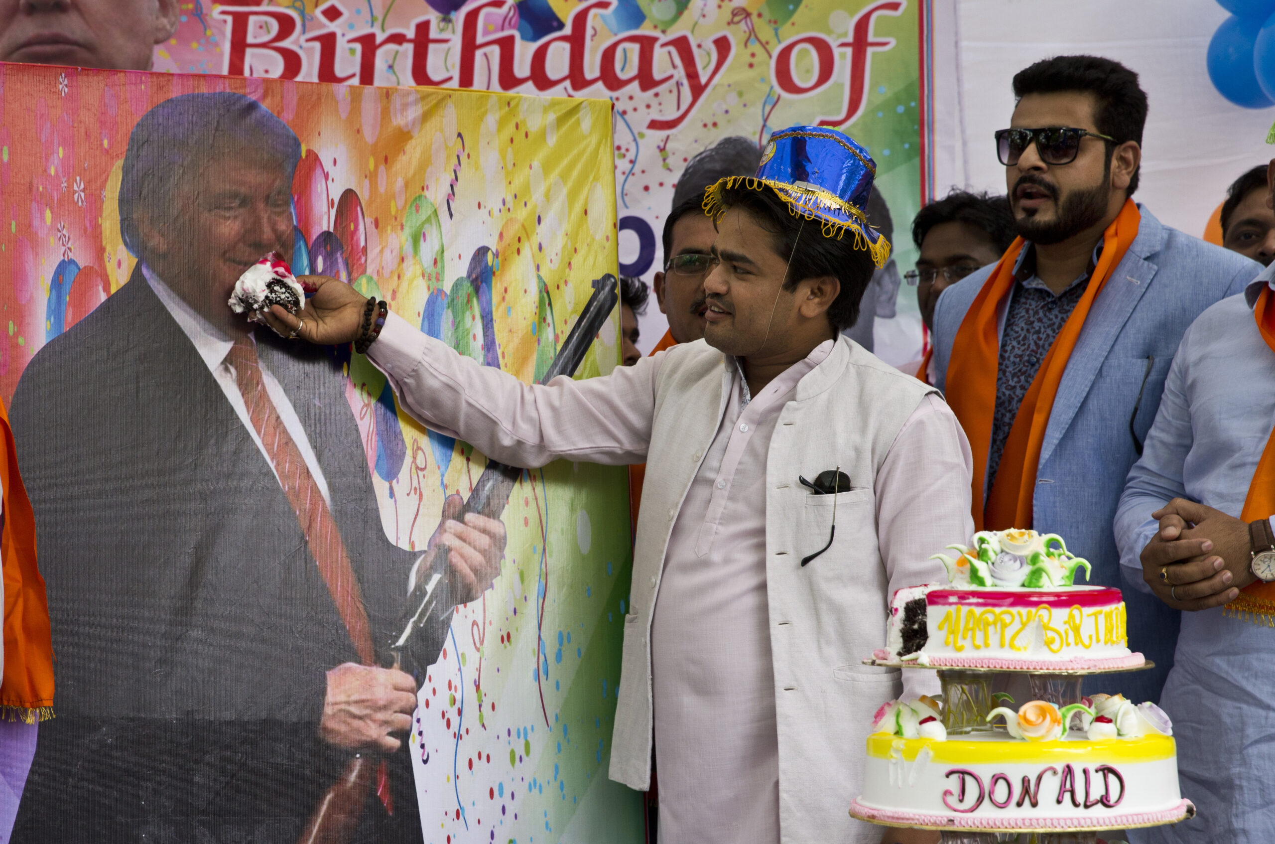 Trump fans in India throw him a 70th birthday bash