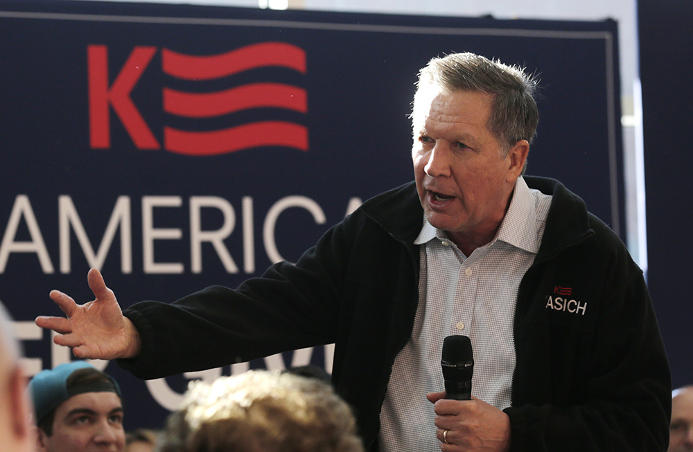 Voter to Kasich: ‘Why should I vote for you in the Democratic primary?’
