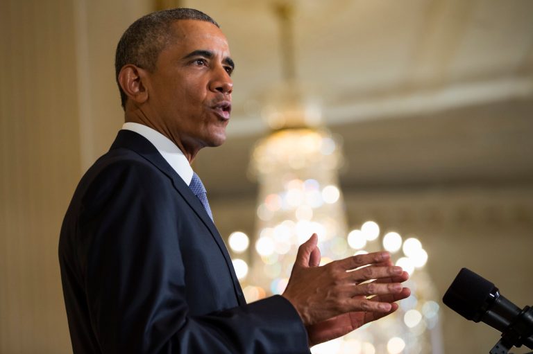 President Obama on Monday commuted the sentences of 46 nonviolent drug offenders whose original confinement periods ranged from 15 years in prison to a life sentence. (AP Photo)
