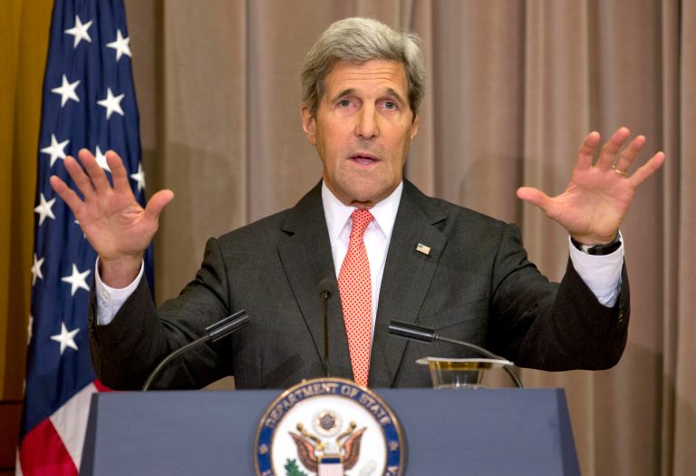 Secretary of State John Kerry called together a group of countries at the NATO summit Friday morning in a previously unscheduled meeting to rally them to become a 