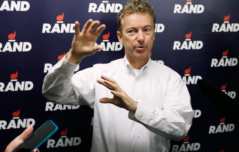 Rand Paul's support among likely Republican primary voters has shifted neither up nor down since October. (AP Photo/Jim Mone)