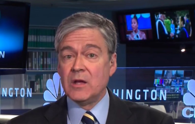 Chief CNBC correspondent John Harwood regularly offered praise and assistance to Hillary Clinton's presidential campaign, including in the weeks before and after he moderated a Republican presidential debate, hacked emails revealed Monday. (Screen shot)