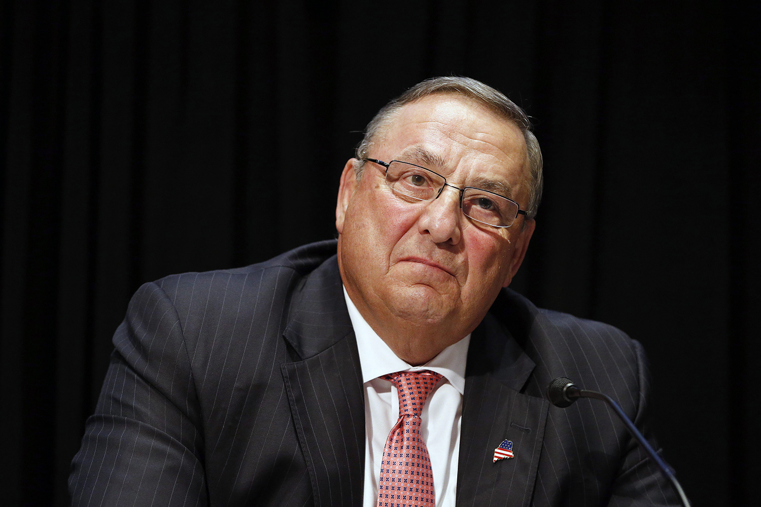Maine Gov. LePage quits the press, but not his job