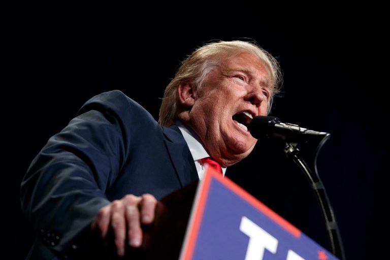 Trump knocked the dozens of Republican lawmakers and leaders who have called on him to exit the race. (AP Photo/ Evan Vucci, File)