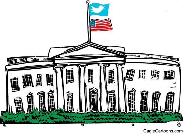 Editorial cartoon: Twitter in chief