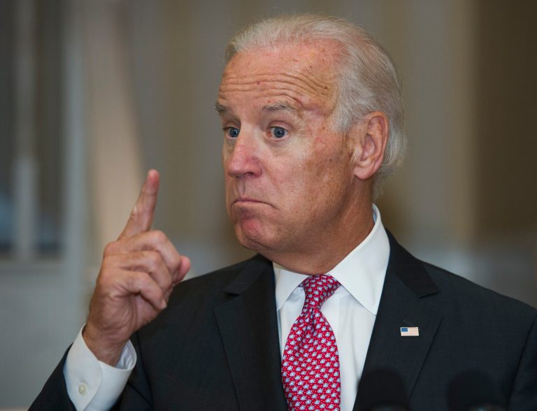 Vice President gestures as he addresses a reception to commemorate the 19th Anniversary of the Violence Against Women Act at the Naval Observatory in Washington, Thursday, Sept. 12, 2013. (AP Photo/Cliff Owen)