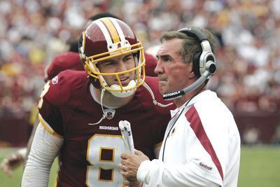 Jennifer Milbrett/The Washington Examiner
Mike Shanahan's belief in Rex Grossman has helped the Redskins get off to their seventh 2-0 start since 1978.