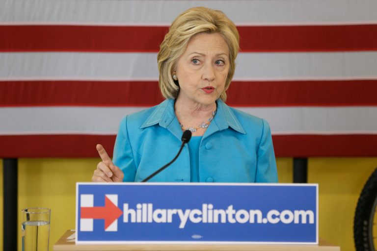 Â In July,Â Clinton pledgedÂ to put the U.S. down a path to creatingÂ enough renewable energy to power every U.S. home by 2027.Â (AP File Photo/Charlie Neibergall)
