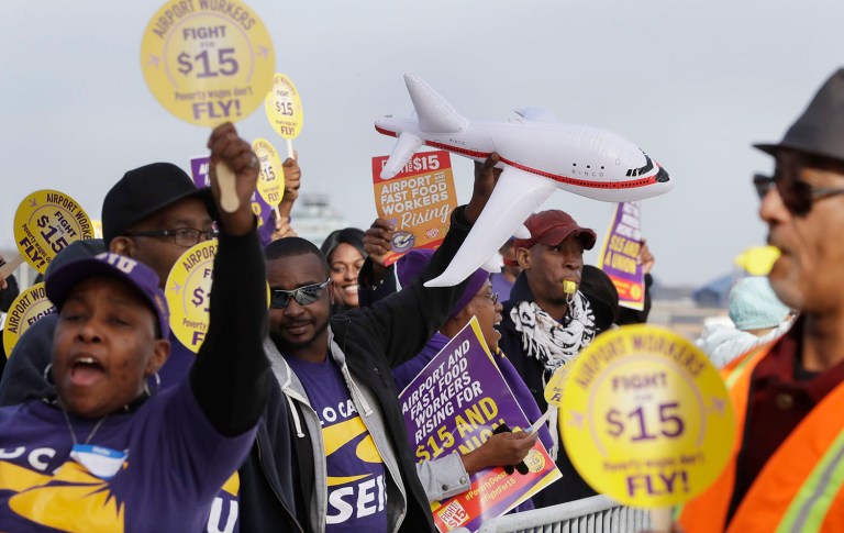 Union membership has hit historic lows. (AP Photo/Carlos Osorio)