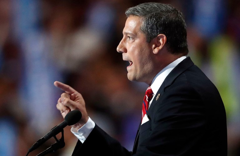 Pelosi challenger seeks to win Rust Belt without social conservatism Ohio Rep. Tim Ryan formally reversed his pro-life stance last year. (AP Photo/Paul Sancya)