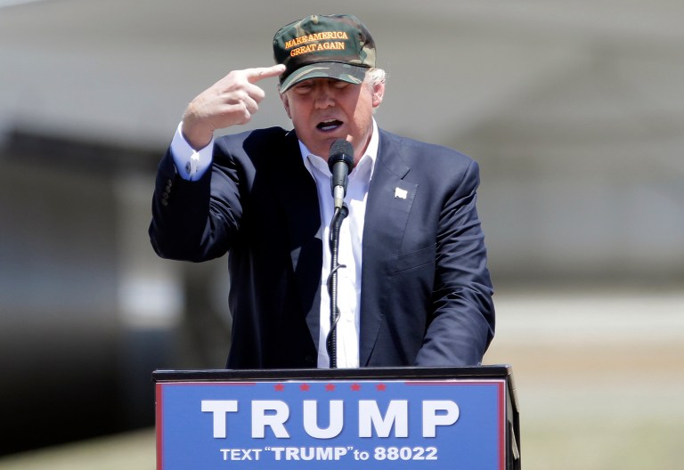 Trump, according to the New York Times, said he was 