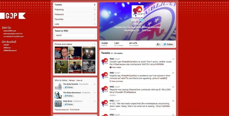 In 2012, the Obama campaign harnessed social media and synthesized data much more effectively than Republicans. Data Trust hopes to reverse that trend in the future. (Screenshot: Twitter)