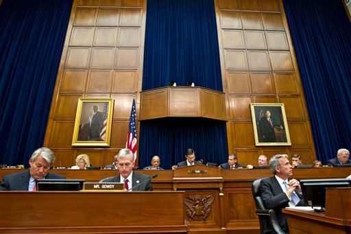 In a showdown with the Obama administration, the House Oversight and Government Reform Committee considers whether to hold Attorney General Eric Holder in contempt of Congress. (AP photo)