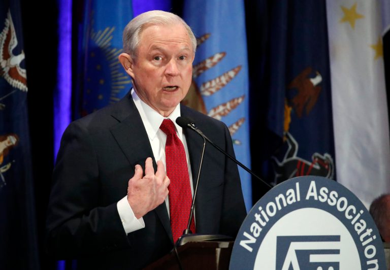 Attorney General Jeff Sessions said Tuesday his Justice Department will 