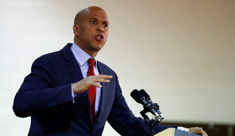 Sen. Cory Booker also expressed his dismay with Roy Moore, the Republican nominee in the Alabama Senate race (AP Photo/Julio Cortez)