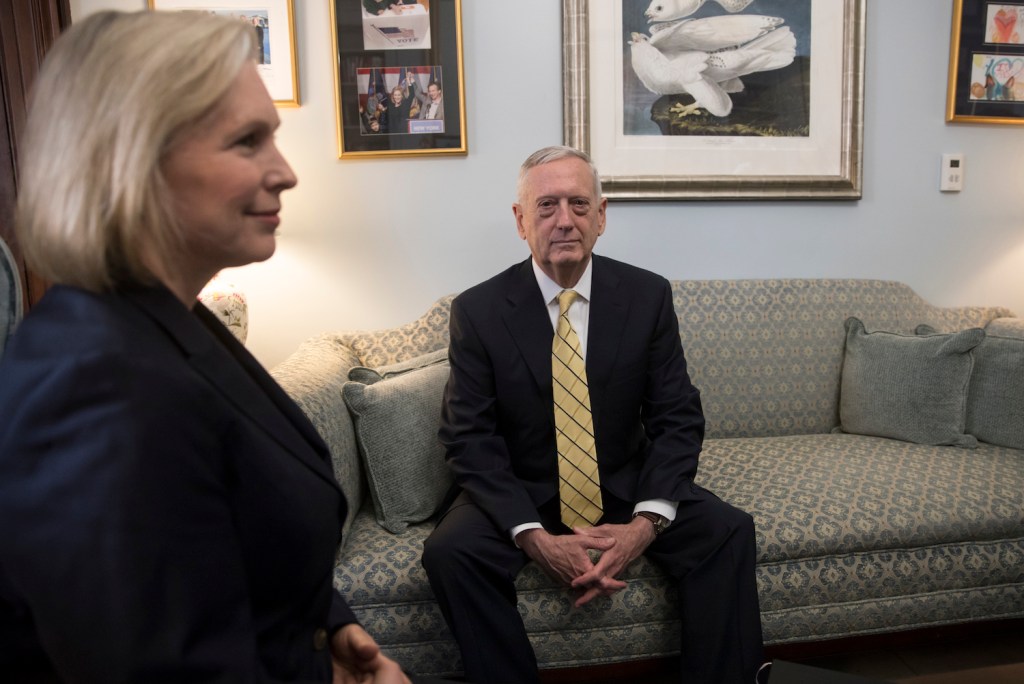 Gillibrand won’t support waiver after Mattis meeting