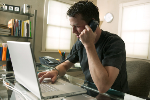 More people are telecommuting for work, a new study says. (ThinkStock photo)