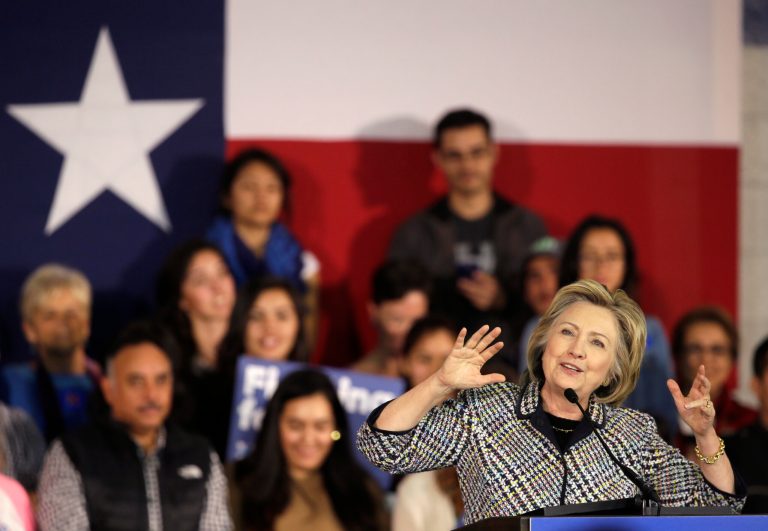 There's an interesting contrast with national polls and these target state polls. (AP Photo/LM Otero)