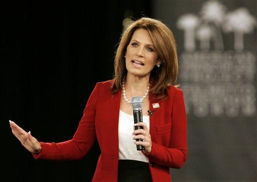 Republican presidential candidates Rep. Michele Bachmann take part in the American Principles Project Palmetto Freedom Forum Monday, Sept. 5, 2011, in Columbia, S.C. 