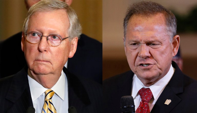 Senate Majority Leader Mitch McConnell says he believes the women who accused Alabama Senate GOP candidate Roy Moore of sexual misconduct. McConnell says Moore should step aside from the Alabama Senate race. (Ap Photos)