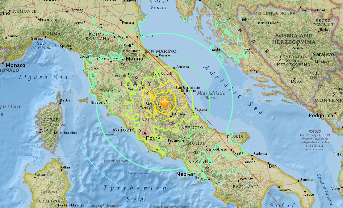 6.2 earthquake shakes central Italy
