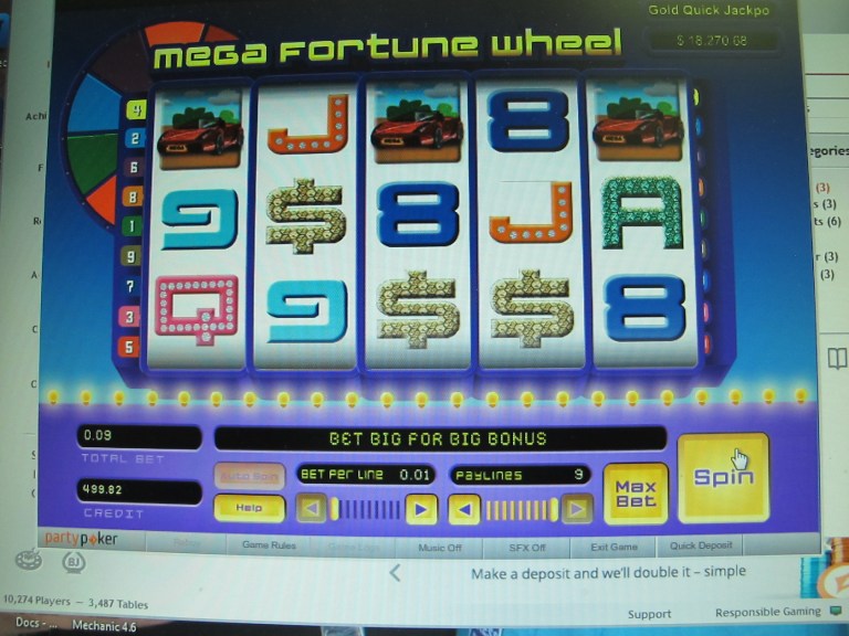A computer screen in Atlantic City, N.J., shows a 9-cent bet about to be made on an Internet gambling site on Nov. 21. (AP File)