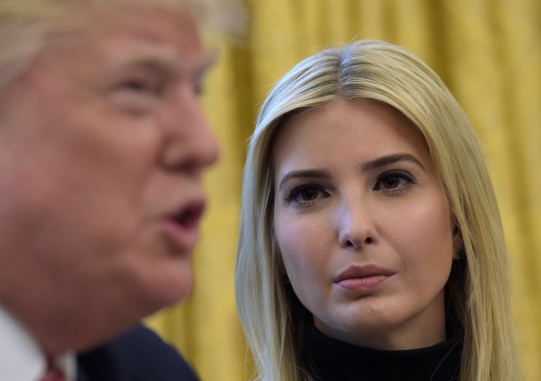 Ivanka Trump became tearful and stormed out of her father's office in Trump Tower. (AP Photo/Susan Walsh)
