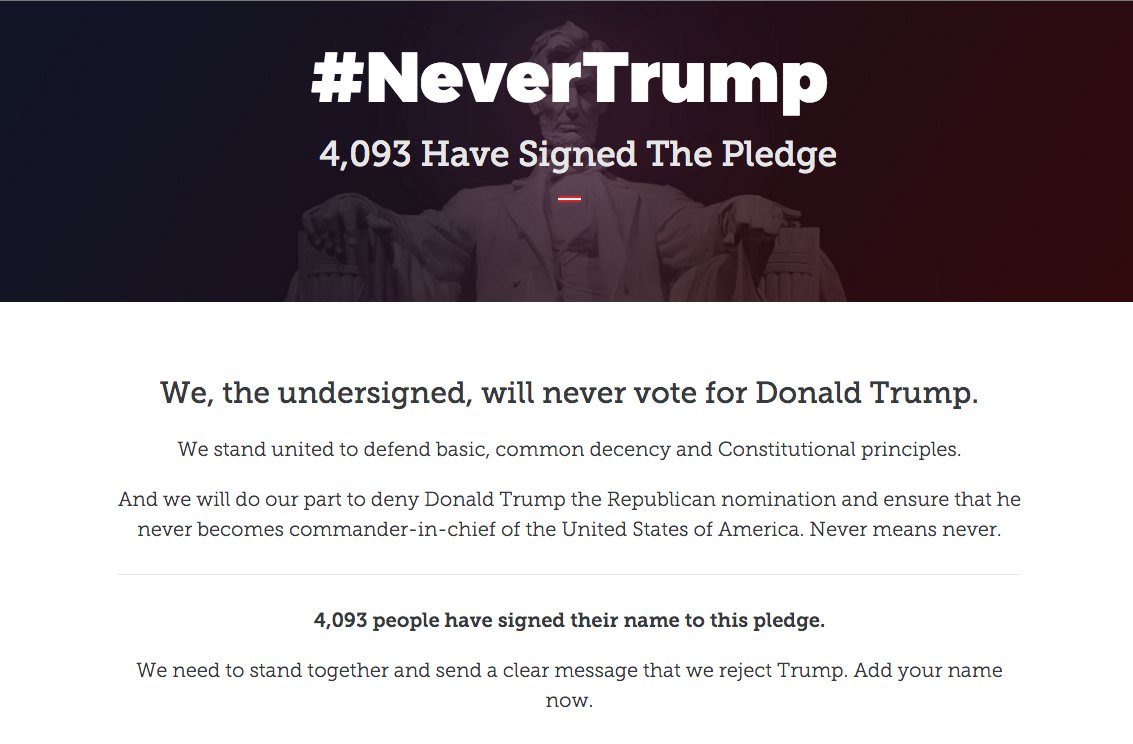 Anti-Trump PAC launches NeverTrump.com